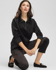 Chico's Clothing Zenergy® Velour Pullover