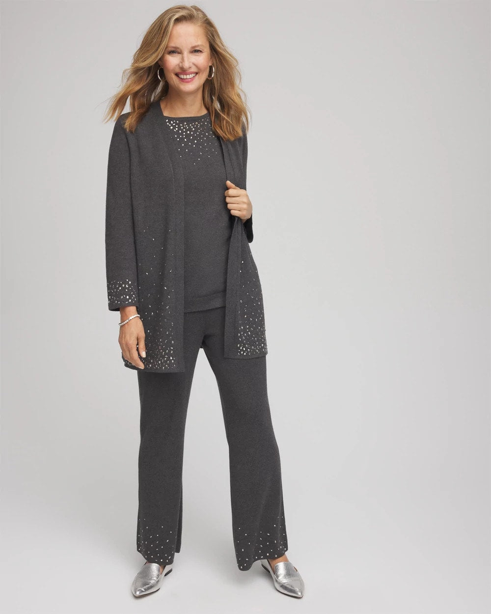 Chico's Clothing Travelers™ Embellished Straight-Leg Pants