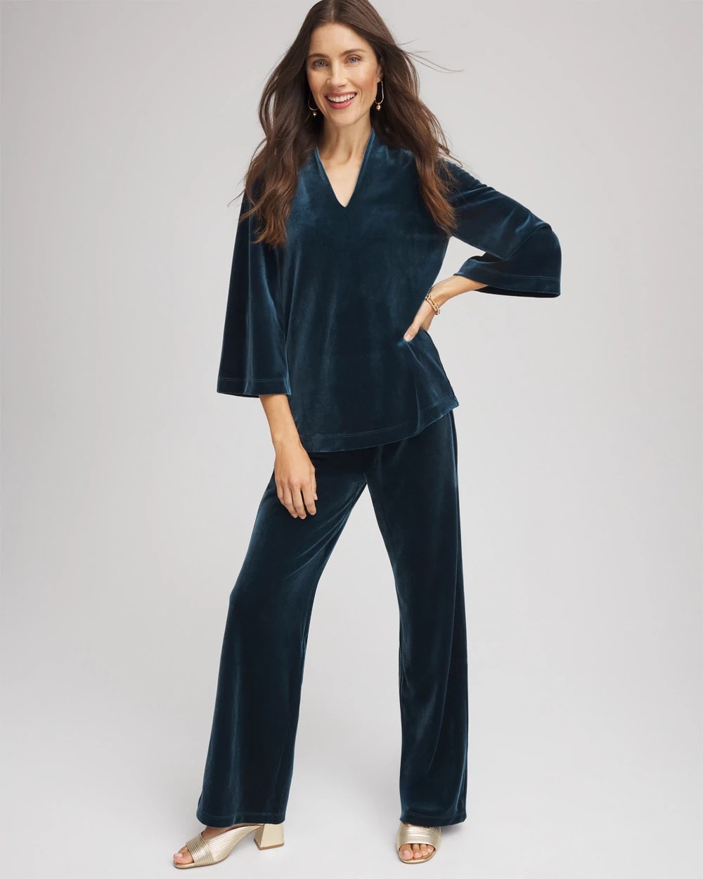 Chico's Clothing Travelers™ Velvet No Tummy Pants