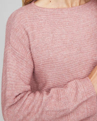 Chico's Clothing Tonal Embroidered Boatneck Pullover Sweater