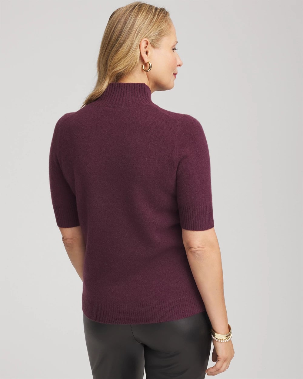 Chico's Clothing Cashmere Elbow-Sleeve Sweater