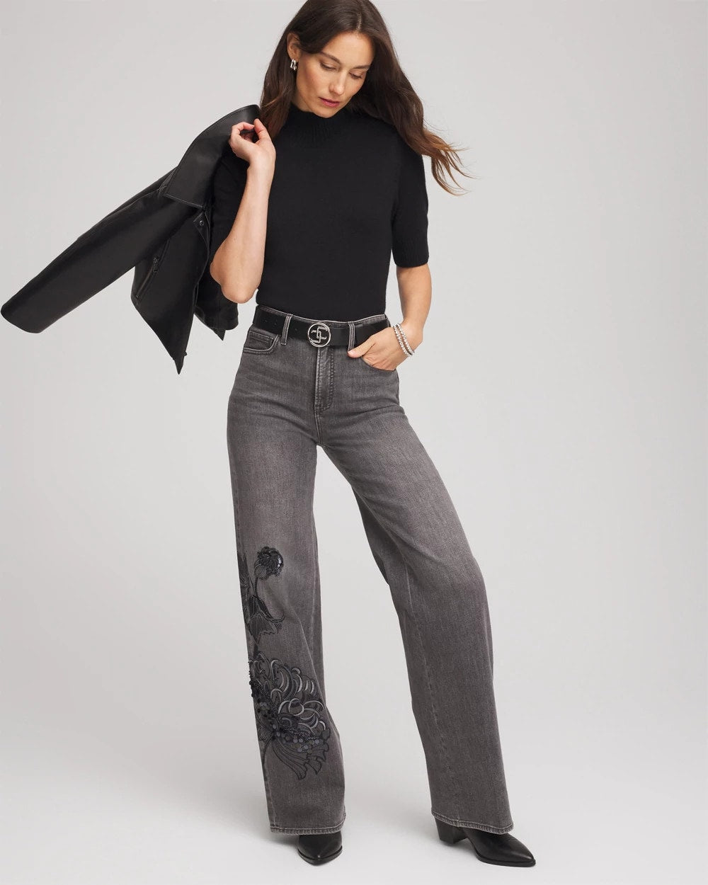 Chico's Clothing Cashmere Elbow-Sleeve Sweater