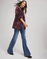 Chico's Clothing Crushed Velvet Blazer