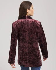 Chico's Clothing Crushed Velvet Blazer
