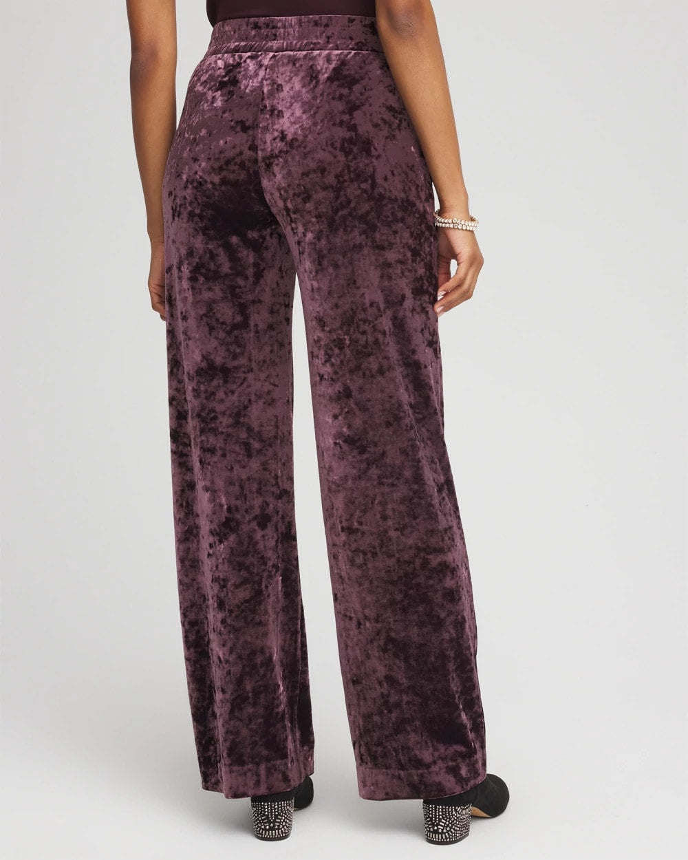 Chico's Clothing Crushed Velvet Wide-Leg Pants