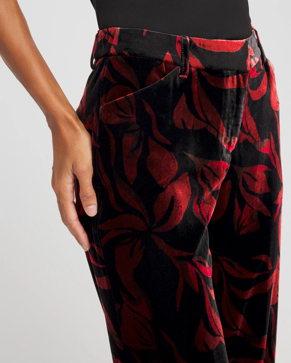 Chico's Clothing Velvet Rose Slim Ankle Pants