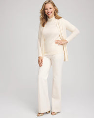 Chico's Clothing Cashmere Pearl Mockneck Sweater