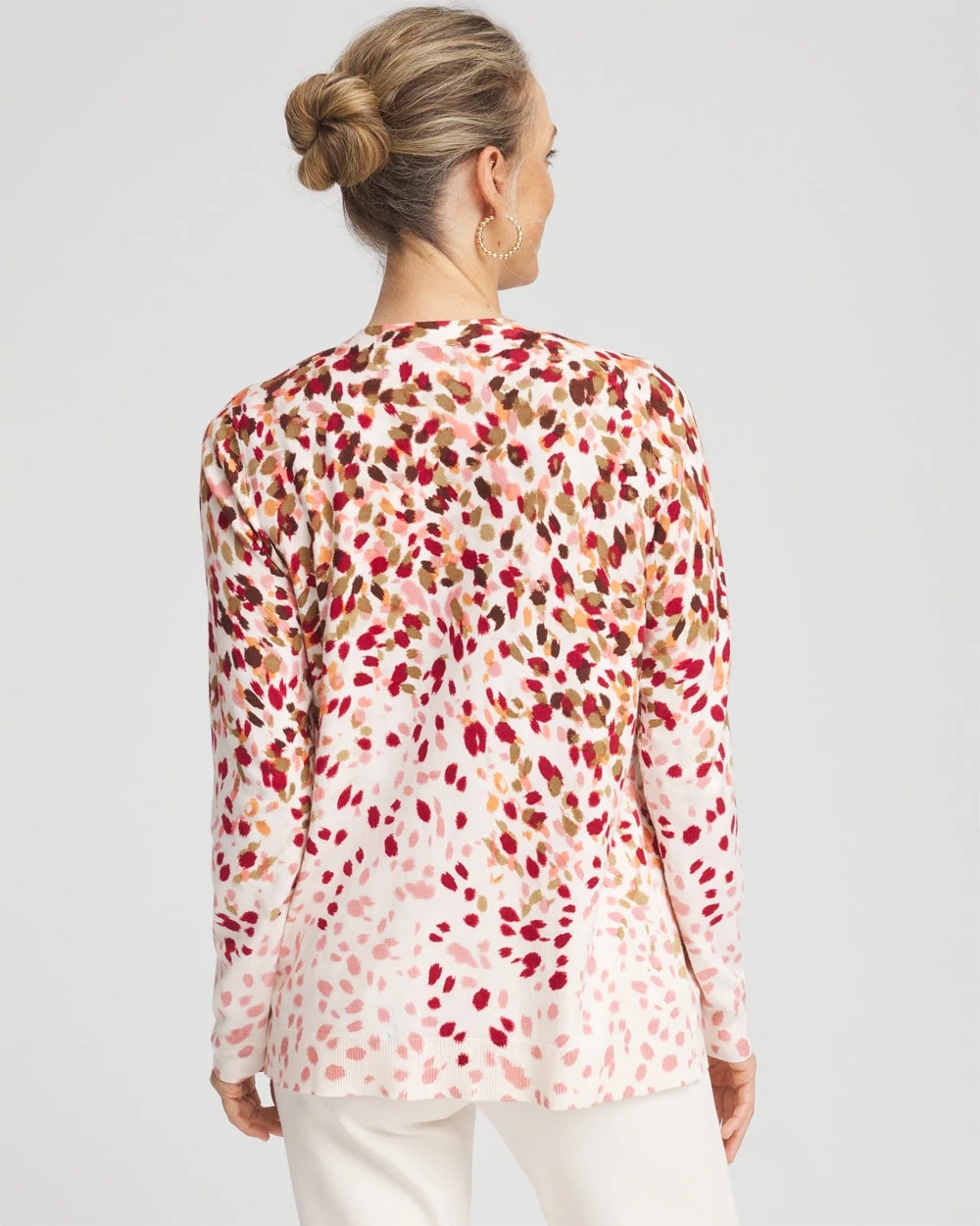 Chico's Clothing Ombré Printed V-Neck Cardigan