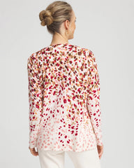 Chico's Clothing Ombré Printed V-Neck Cardigan