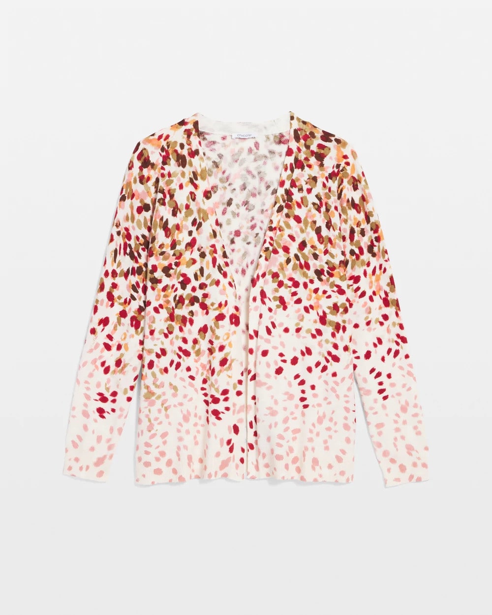 Chico's Clothing Ombré Printed V-Neck Cardigan