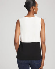 Chico's Clothing Colorblock V-neck Sweater Tank