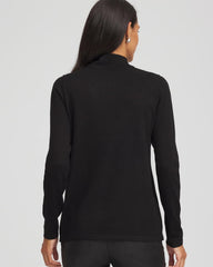 Chico's Clothing Ella Embellished Mockneck Sweater