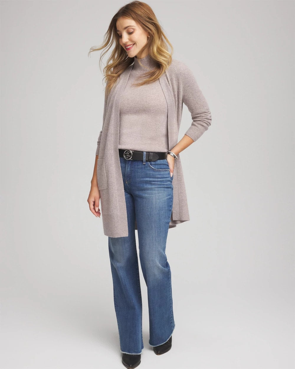 Chico's Clothing Cashmere Elbow-Sleeve Sweater