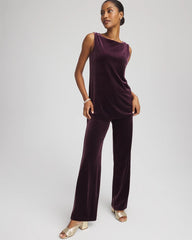 Chico's Clothing Travelers™ Velvet Side-Slit Tank