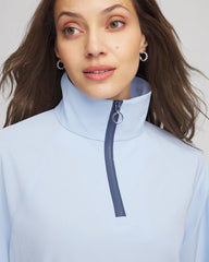 Chico's Clothing Zenergy® UPF Half-Zip Mockneck Top