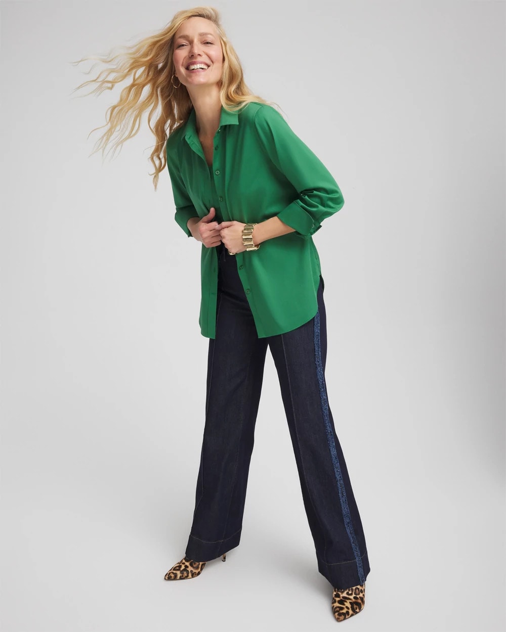 Chico's Collections No Iron™ Stretch Shirt