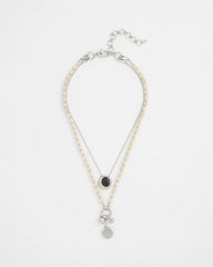 Chico's Jewelry Short Double Strand Pendant