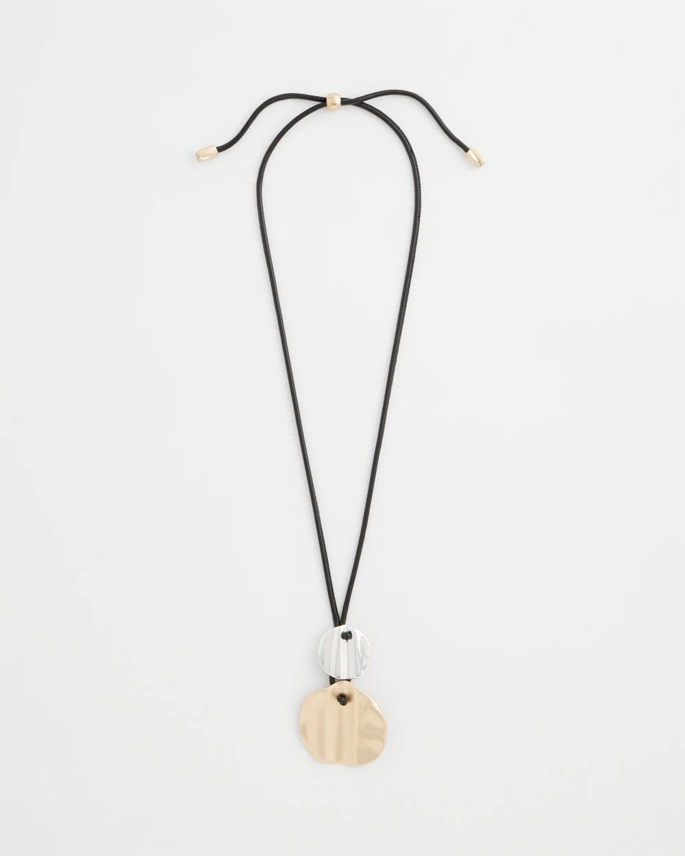 Chico's Jewelry Crinkle Mixed Metal Pendant
