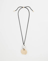 Chico's Jewelry Crinkle Mixed Metal Pendant
