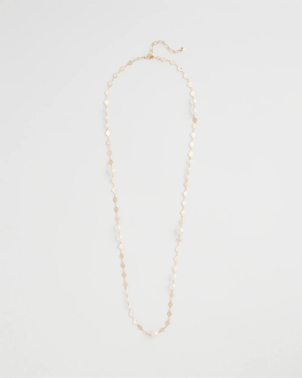 Chico's Jewelry Pearl and Link Necklace