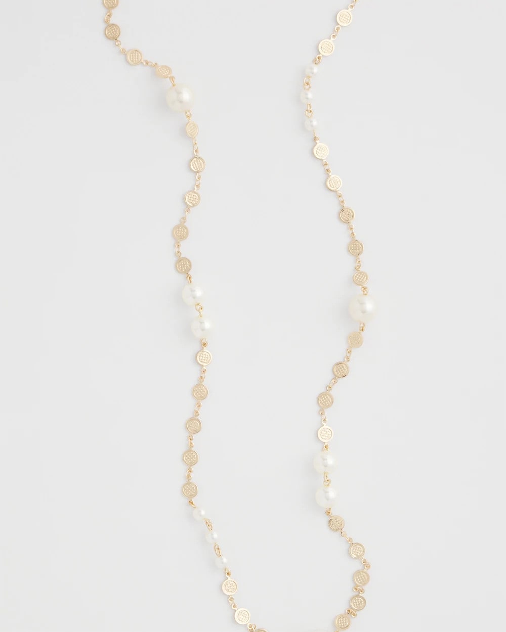Chico's Jewelry Pearl and Link Necklace