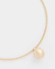 Chico's Jewelry Gold Bead Collar Necklace