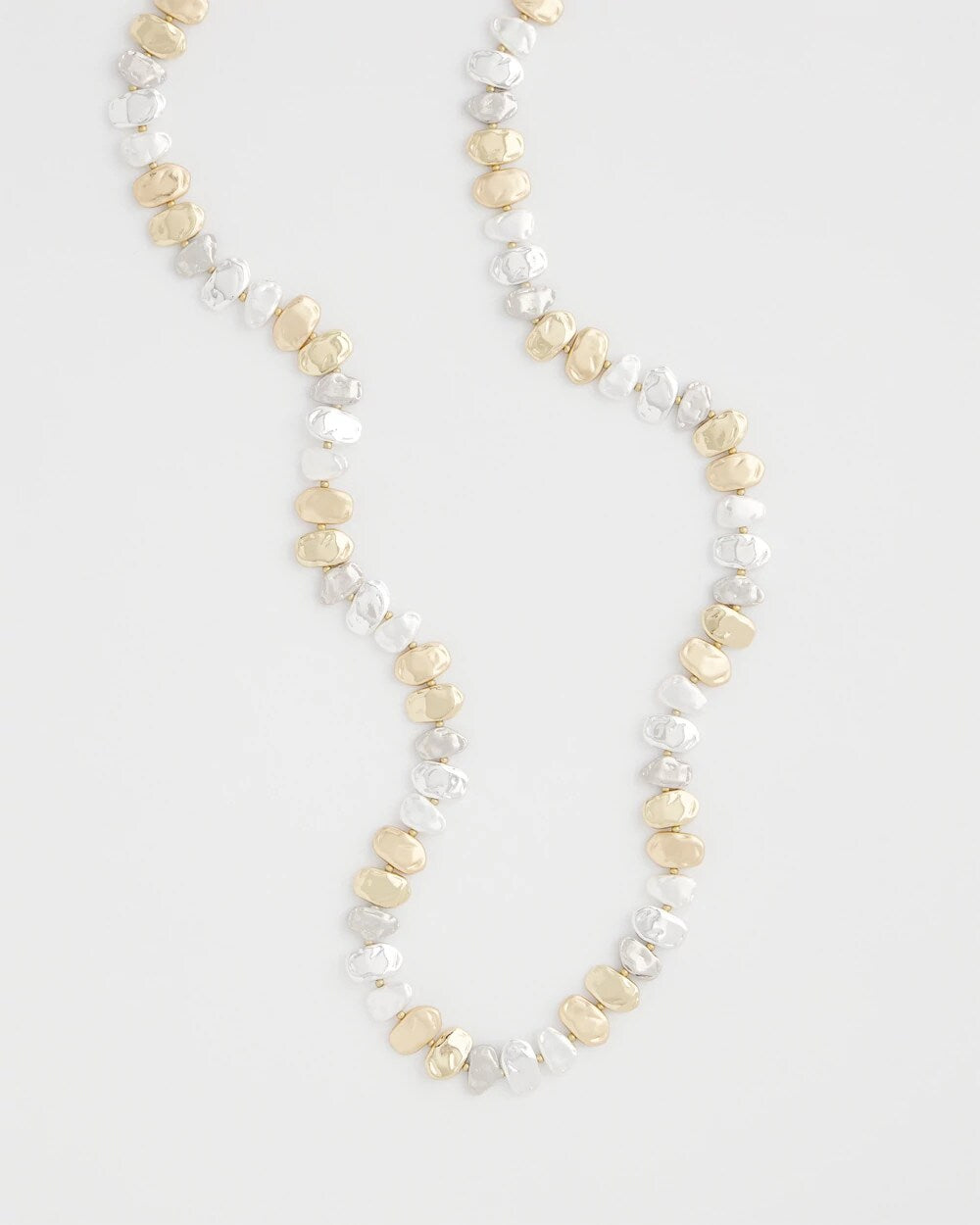 Chico's Jewelry Mixed Metal Long Single Strand Necklace