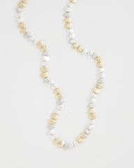 Chico's Jewelry Mixed Metal Long Single Strand Necklace