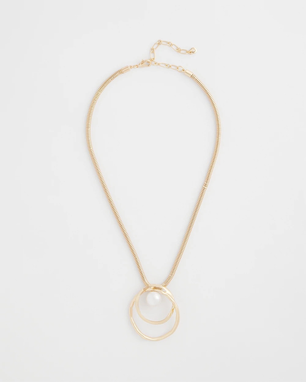 Chico's Jewelry Pearl and Gold Pendant