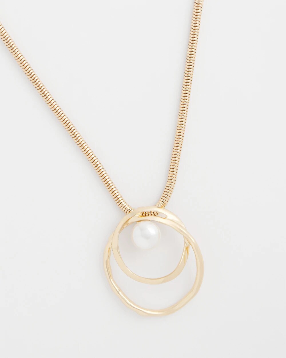 Chico's Jewelry Pearl and Gold Pendant