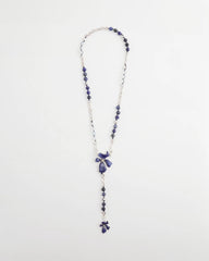 Chico's Jewelry Blue Flower Long Y-Necklace