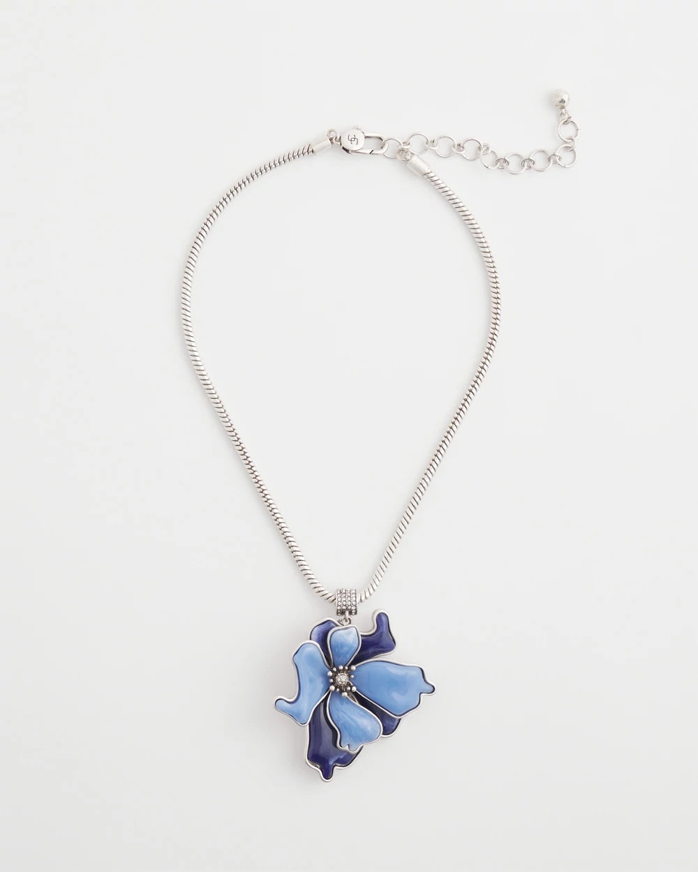 Chico's Jewelry Blue Flower Pendant