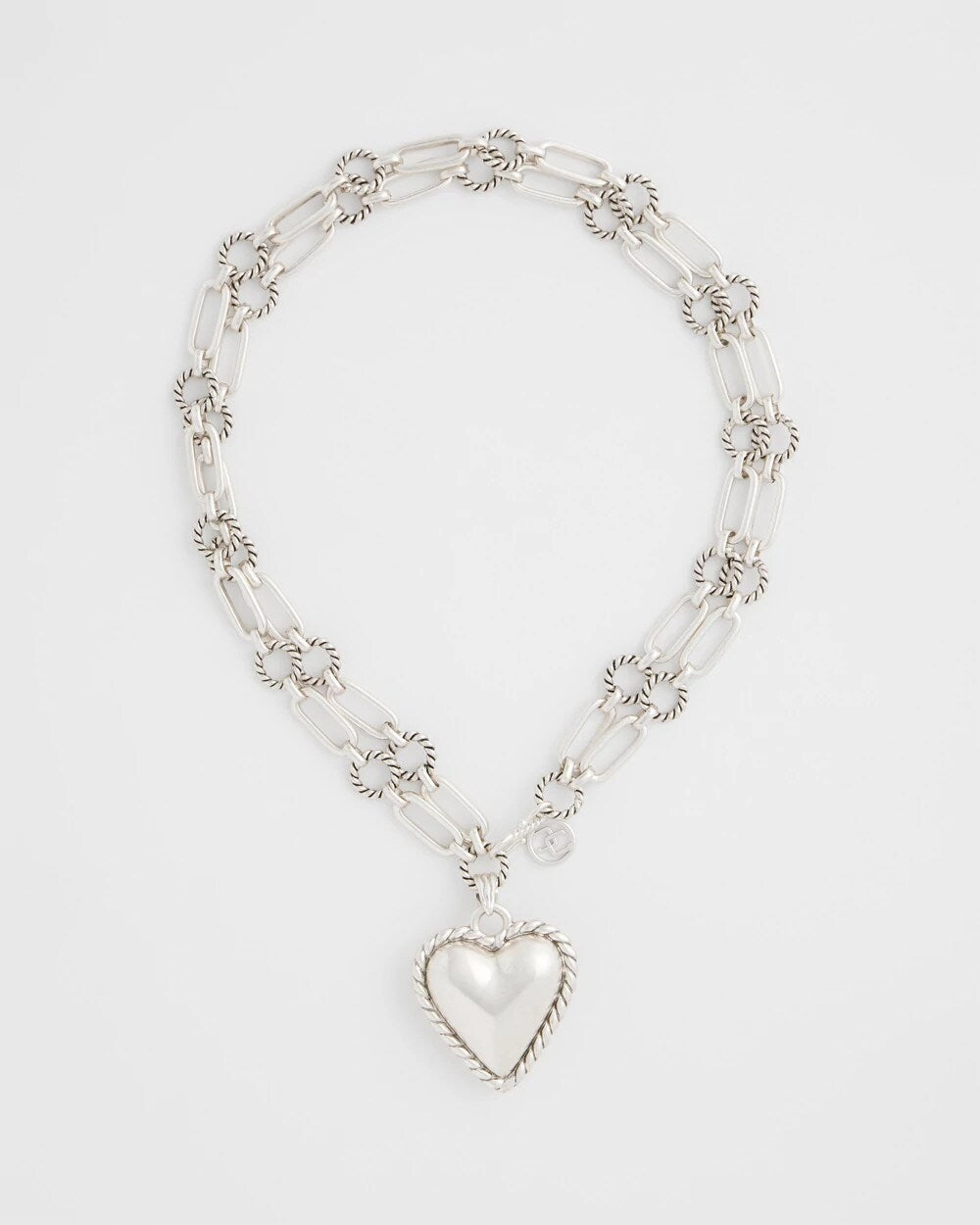 Chico's Jewelry Heart Twice As Nice Pendant Necklace