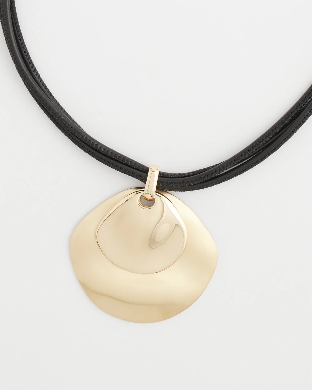 Chico's Jewelry Gold Pendant On Cord