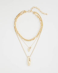 Chico's Jewelry Convertible Three-Strand Pendant Necklace