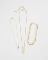 Chico's Jewelry Convertible Three-Strand Pendant Necklace