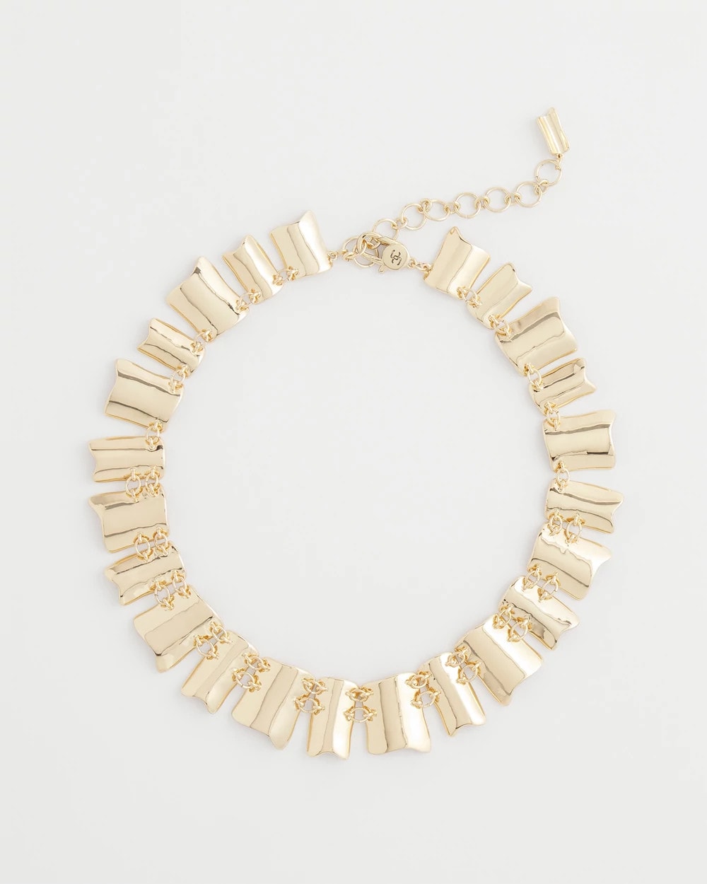 Chico's Jewelry Gold Wave Collar Necklace