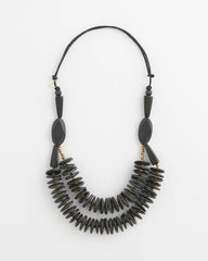 Chico's Jewelry SYLCA® x Chico's Black Disk Bead Statement Necklace