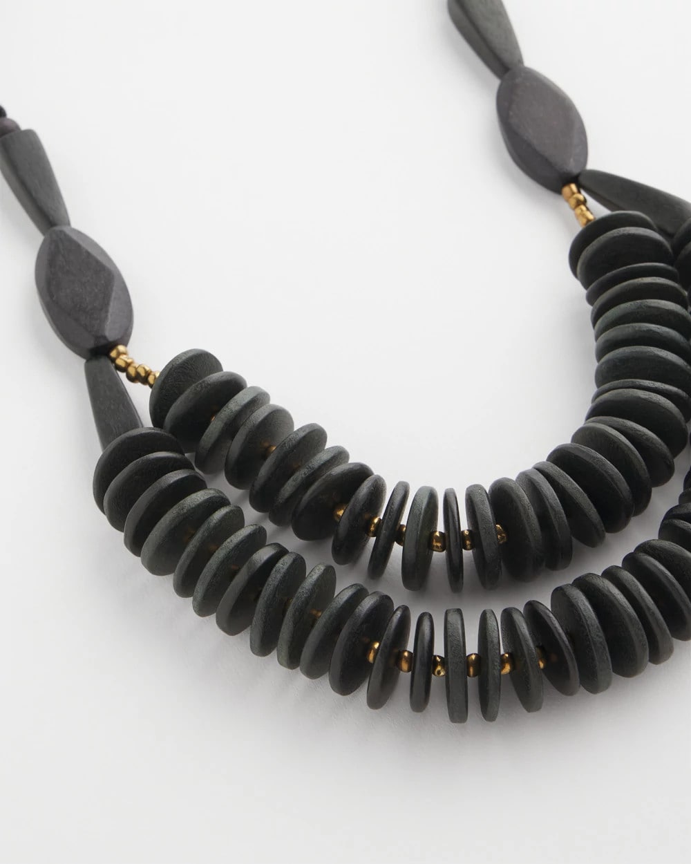 Chico's Jewelry SYLCA® x Chico's Black Disk Bead Statement Necklace