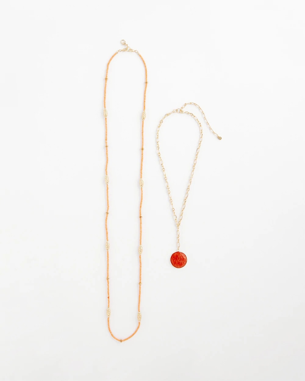 Chico's Jewelry Convertible Beaded Pendant Necklace
