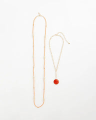 Chico's Jewelry Convertible Beaded Pendant Necklace