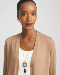 Chico's Jewelry Clock Pendant Necklace