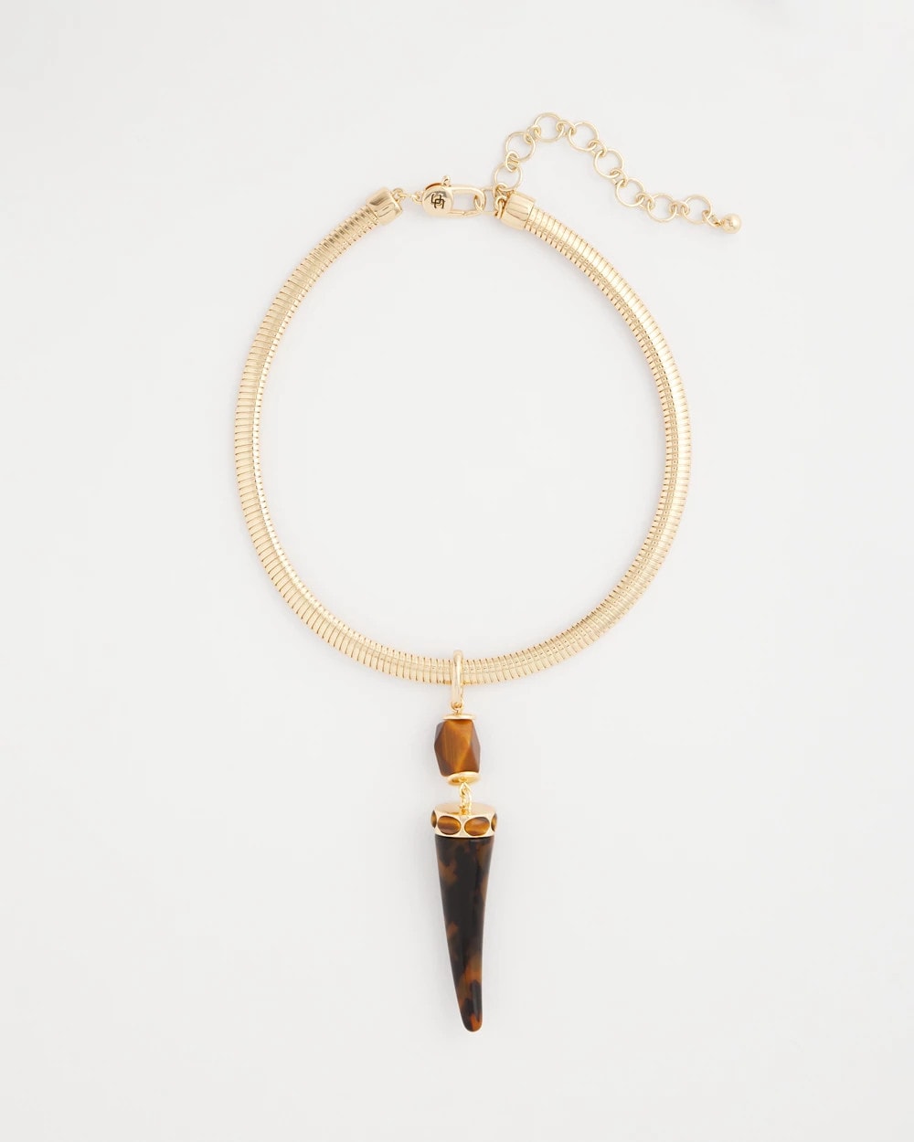 Chico's Jewelry Tortoise Pendant Collar Necklace