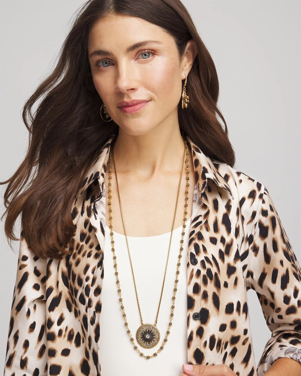 Chico's Jewelry Convertible Multi-Strand Pendant Necklace
