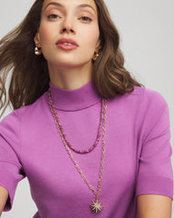 Chico's Jewelry Amethyst Convertible Multi-Layer Necklace