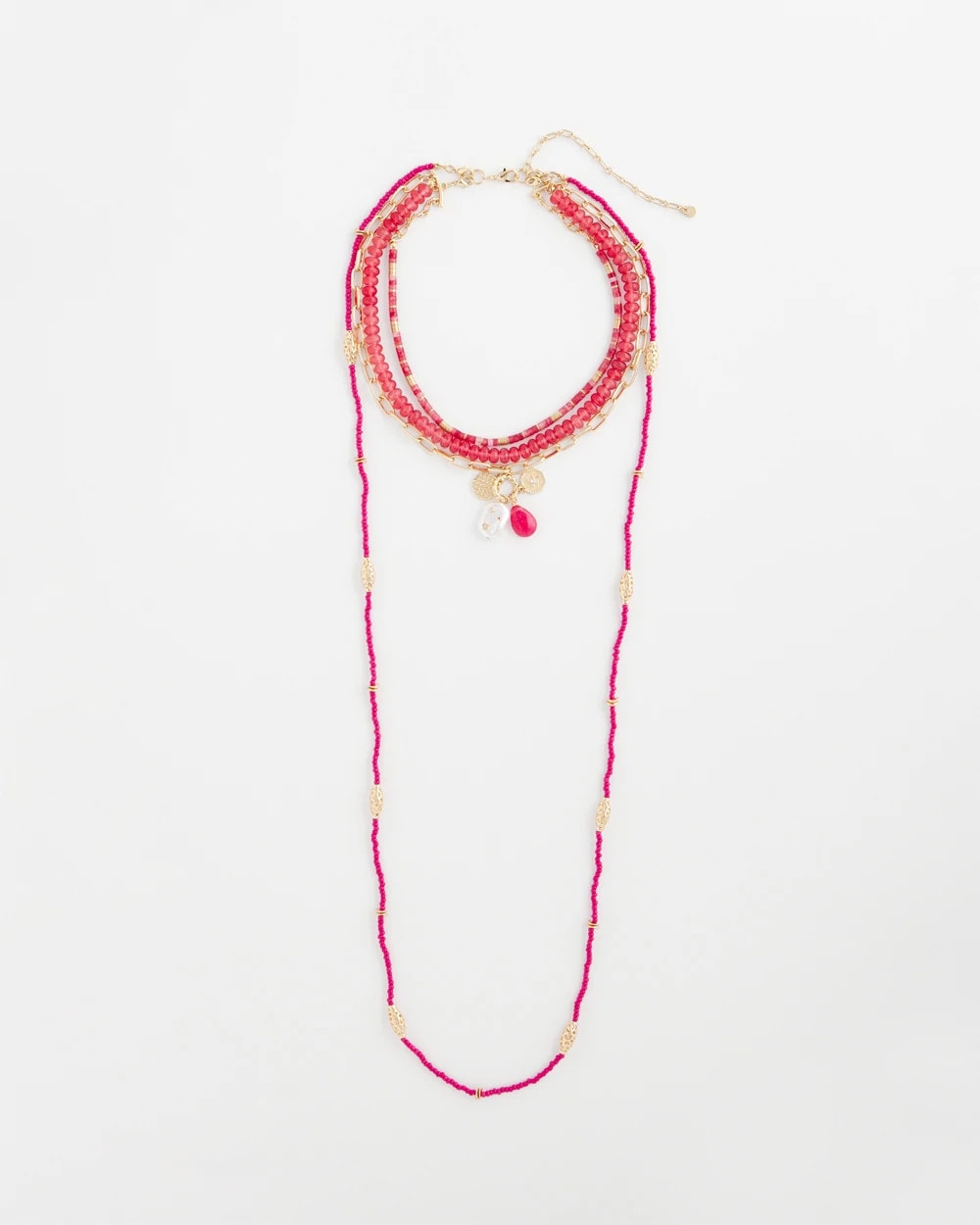 Chico's Jewelry Convertible Beaded Pendant Necklace