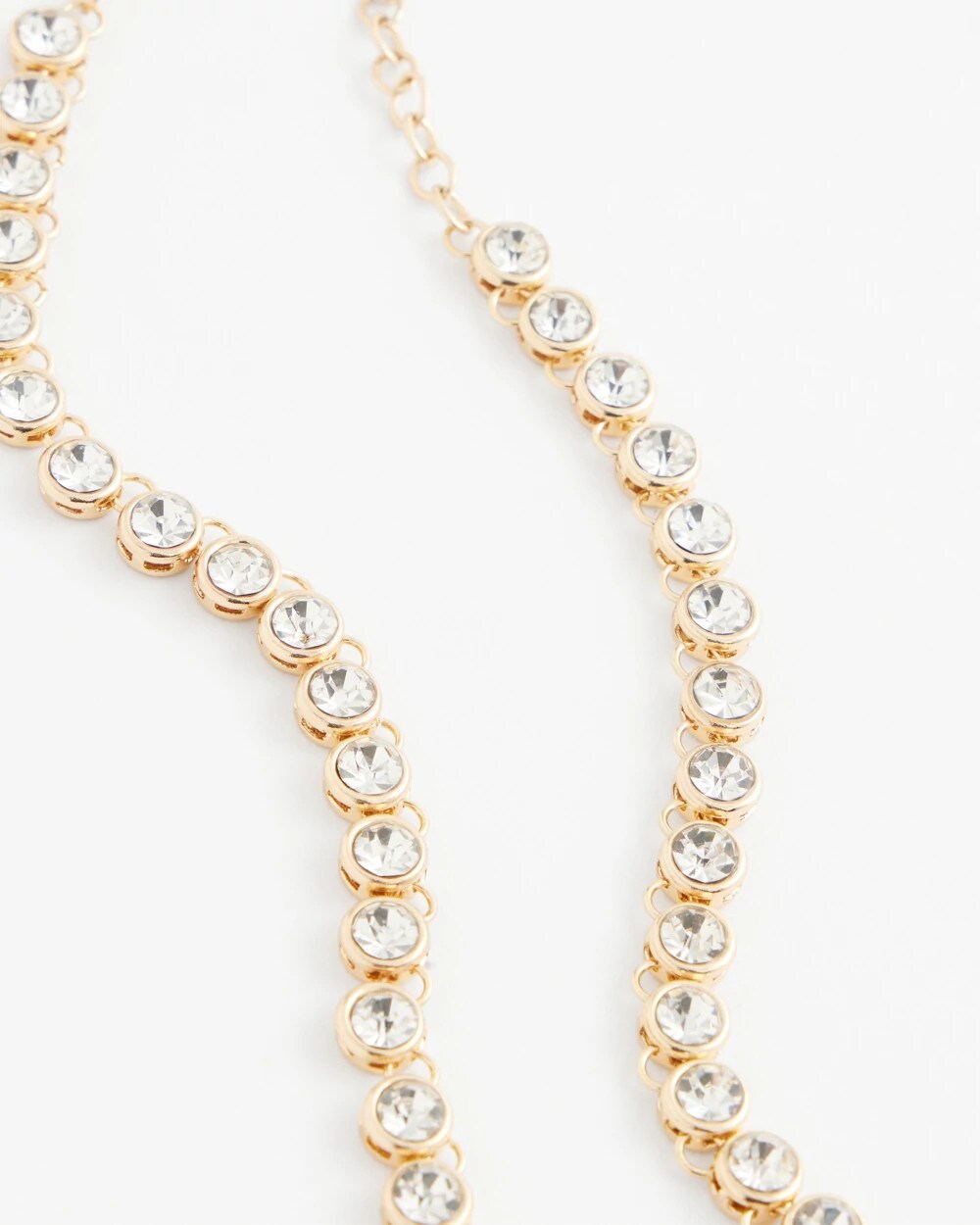 Chico's Jewelry Goldtone Tennis Necklace