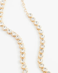 Chico's Jewelry Goldtone Tennis Necklace