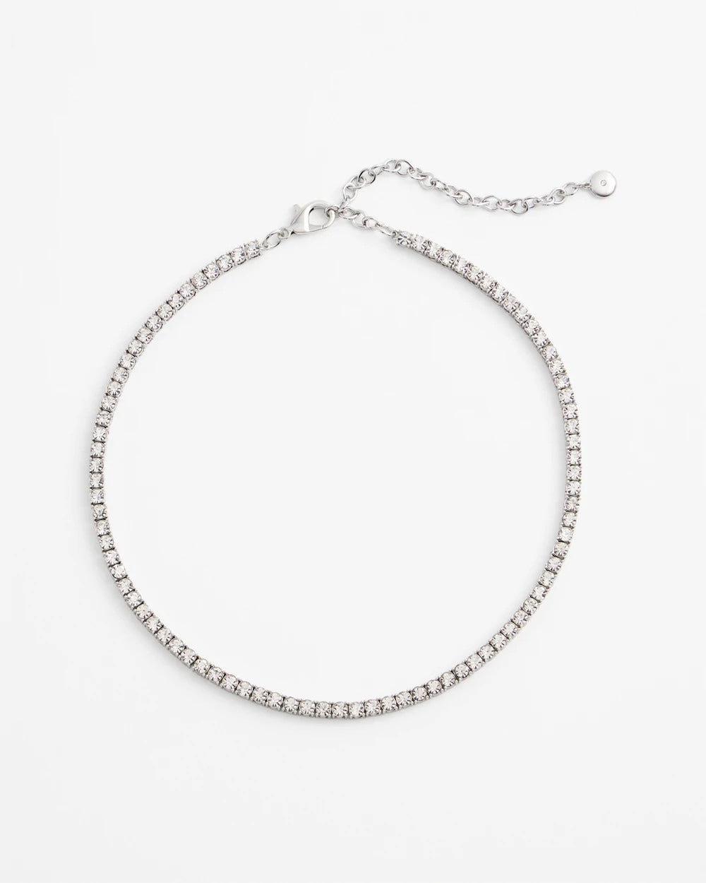 Chico's Jewelry Silver Tennis Necklace