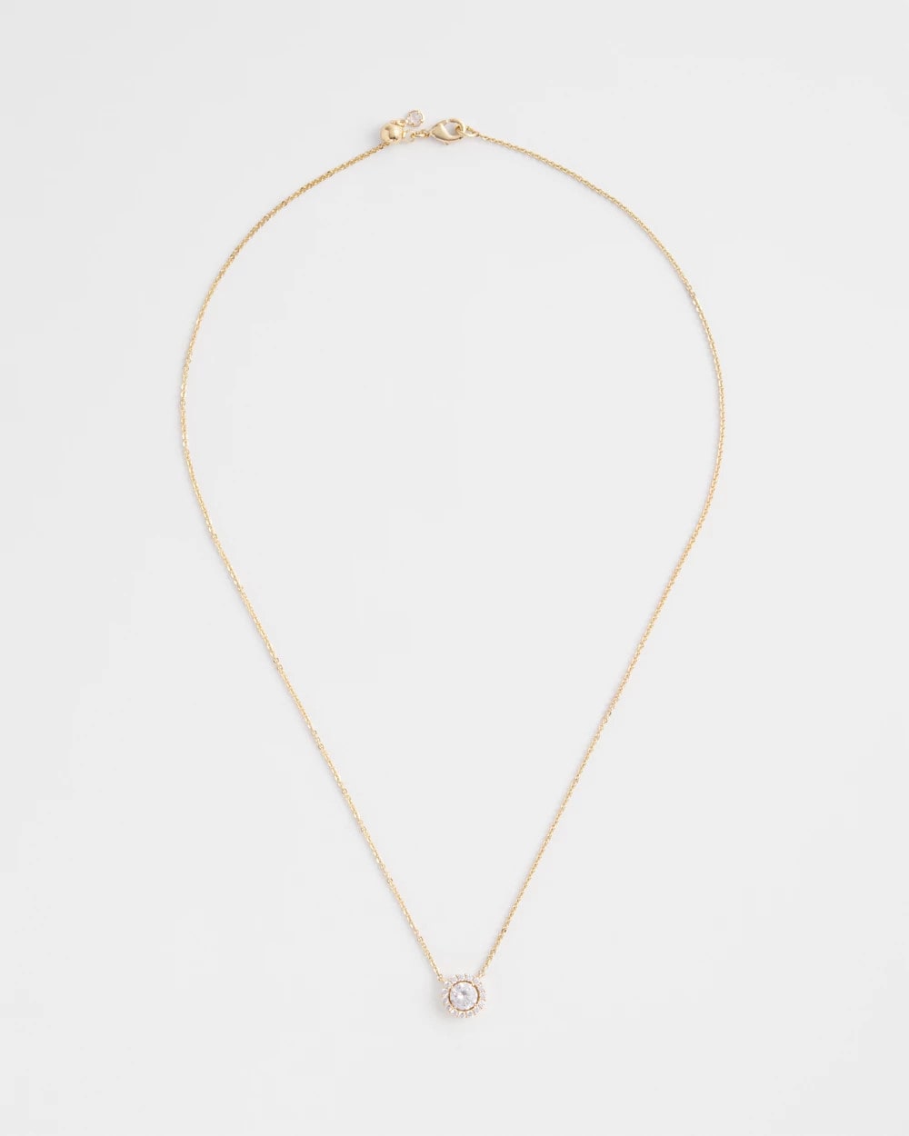 Chico's Jewelry Gold Tone Drop Stone Necklace